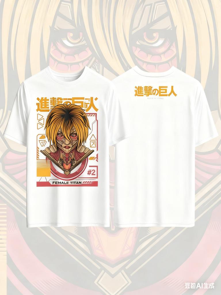 Attack on Titan Anime Printed Pure Cotton Tshirt for Men and Women Harajuku Street Oversized Anime Peripheral Clothing Tshirt
