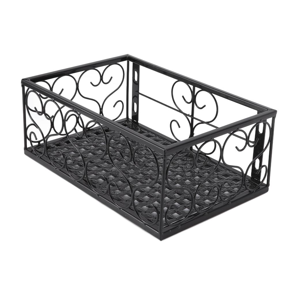 Balcony Flower Pot Stand Thickened Iron Decorative Patio Railing Shelf With Retainers for Windowsill