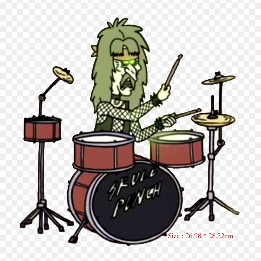 

Барабаны Mordecai Rigby, термотрансферная печать, виниловые нашивки, наклейки для одежды, аппликации «сделай сам», моющиеся нашивки