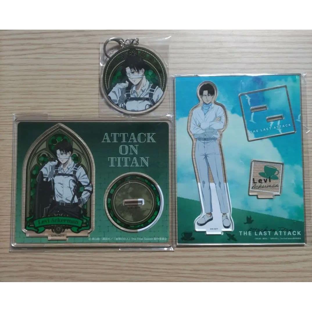 Used Attack on Titan Levi Acrylic Stand, Acrylic Set