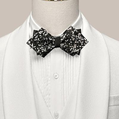 Fliege Funkelnde Strasssteine Dekor Scharfkantiges Design Fliege Hochzeiten Geschäftliche Partys Anzug Accessoires