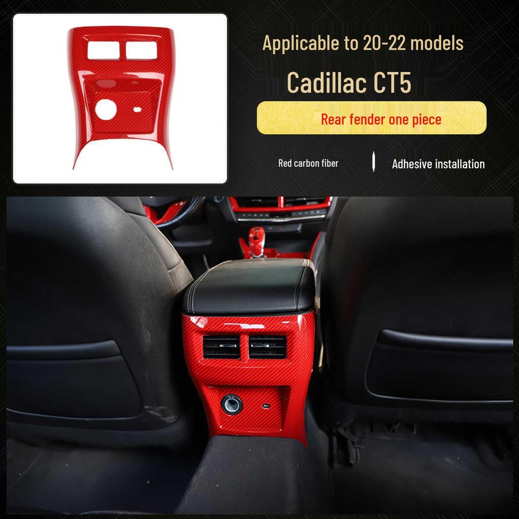 Cadillac CT5 (20-22) Carbon Fiber Interior Trim for Steering Wheel & Console