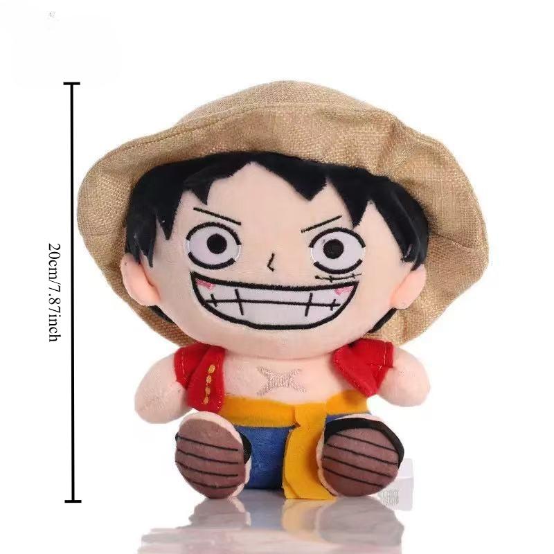 NOUVEAU Modèle Anime One Piece Zoro Luffy Chopper Peluches Mignonnes Dessin Animé Peluche Poupées Remplies Pendentif Enfants Cadeaux de Noël