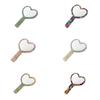 Heart Shape Handheld Mirror Acetic Acid Texture Dressing Mirror Creative Small Makeup Mirror  Woman