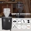 Cyclone Dust Separator w/ Tank Vacuum Cleaner Separator 4" for 50L Tank