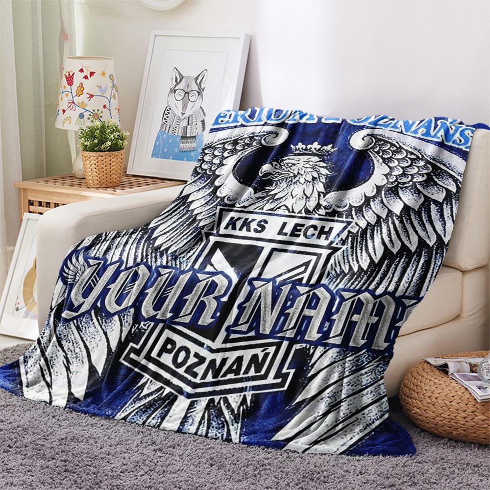 1PC Eagle Crest Custom Name Custom Name Patterned Flannel Blanket Suitable For All Seasons For Home Decor Warmth And Comfort Gifts Holiday Present