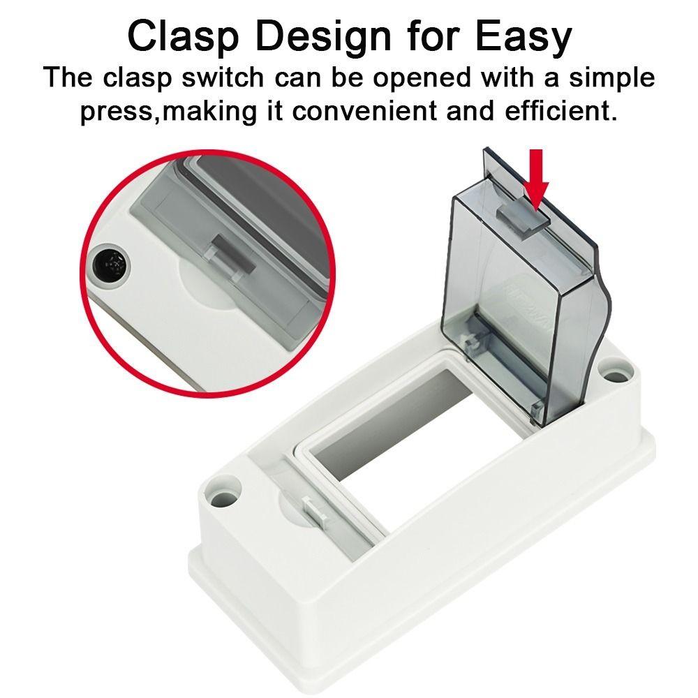 1Pcs 2 Way Waterproof Distribution Box IP65 Waterproof MCB Protection Box  for 2P Breaker