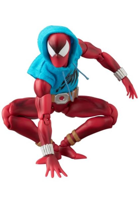 Medicom Toy MAFEX No. 268 SCARLET SPIDER (COMIC Ver.) Ver. 2.0 Action Figure, Approximately 155mm Tall, Non-scale, Pre-painted