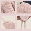 Thermally Insulated Ear Flap Cap Windproof Plush Lined Winter Hat Outdoor Sports