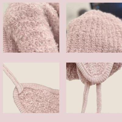 Thermally Insulated Ear Flap Cap Windproof Plush Lined Winter Hat Outdoor Sports