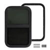 RV Window Horizontal Vertical Rounded Slid with Insect Nets Drain Hole for 645x415mm Motorhome Engineering Vehicles RV
