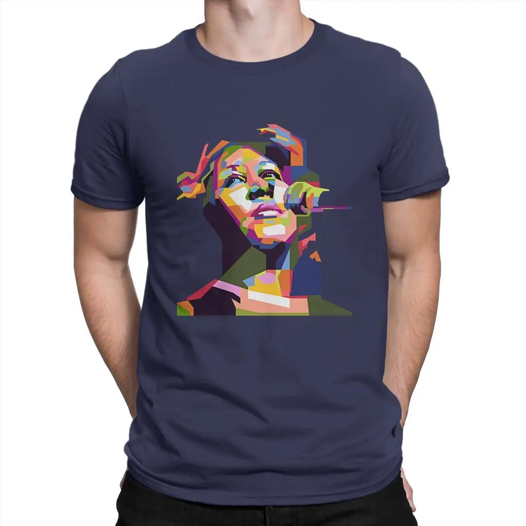 Music Fan Unique TShirt A-Aretha Franklin Singer Casual T Shirt Summer T-shirt For Men Women