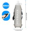 NEWBOLER 800/1000ml TPU Soft Water Bottle Ultra Lightweight Foldable Wristband Fixed Anti Slip Outdoor Running Soft Water Bottle 1