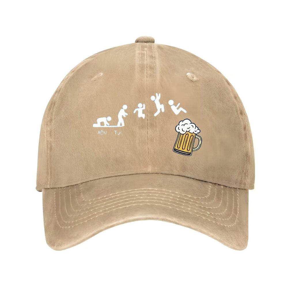 Beer Run Evolution Baseball Cap Polyester Graphic Print Casual Adjustable Dad Hat for Adults
