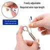 Adjustable Stainless Steel Wire Hanging Kit with Hook for Ceiling Signs and Luminaires