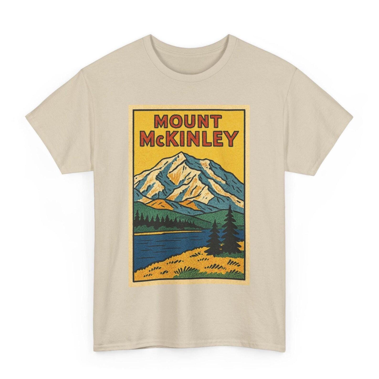 Retro Mount McKinley T-Shirt: Denali Alaska Adventure Tee 2XL
