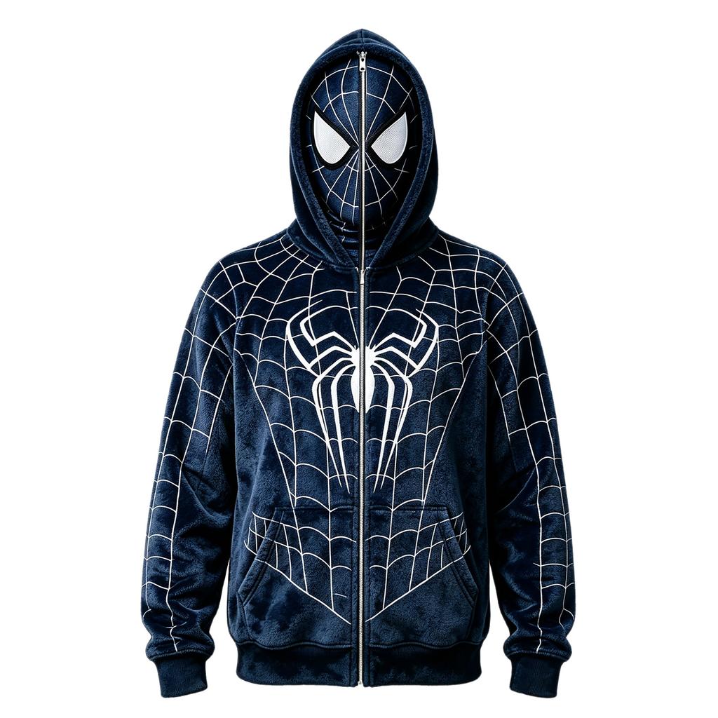 Funny Face Print Long Sleeve Hoodie for Adults and Kids
