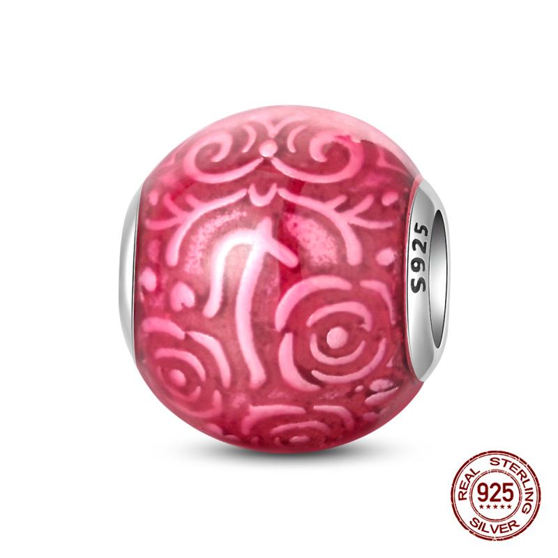 Original Charms Copper Summer Coconut Grove Holiday Charm Fits 3Mm Original Bracelet For Women Diy Jewelry Gifts New In