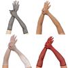 Rhinestones Long Gloves Fishnet Long Gloves Women Mesh Long Gloves Dance Gloves