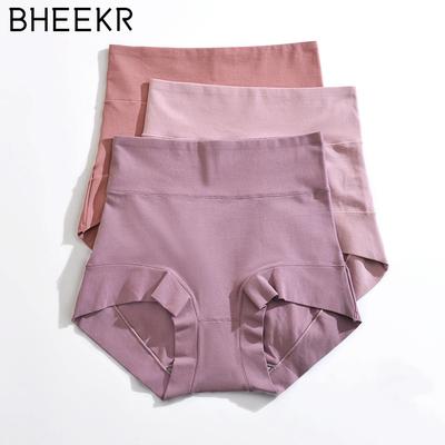 Katoenen slipje Hoogbouw slipje voor dames Dames Plus Size Damesslips Ondergoed Dames Draai de buik veiligheidsshorts aan