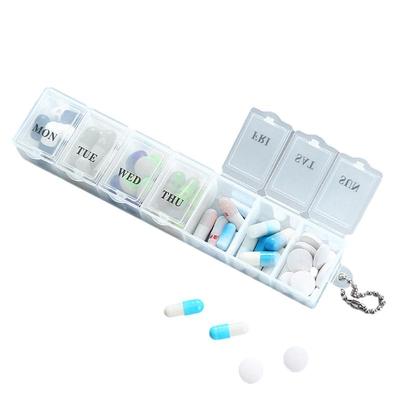 Weekly Portable Travel Pill Cases Box 7 Day Organizer 7 Grids Pills Container Storage Tablets Vitamins Medicine Fish Oils