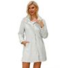 Spring and Autumn Detachable Hat Water Repellent Windbreaker Women's Solid Color Long-sleeved Thin Jacket Casual Women's Clothing