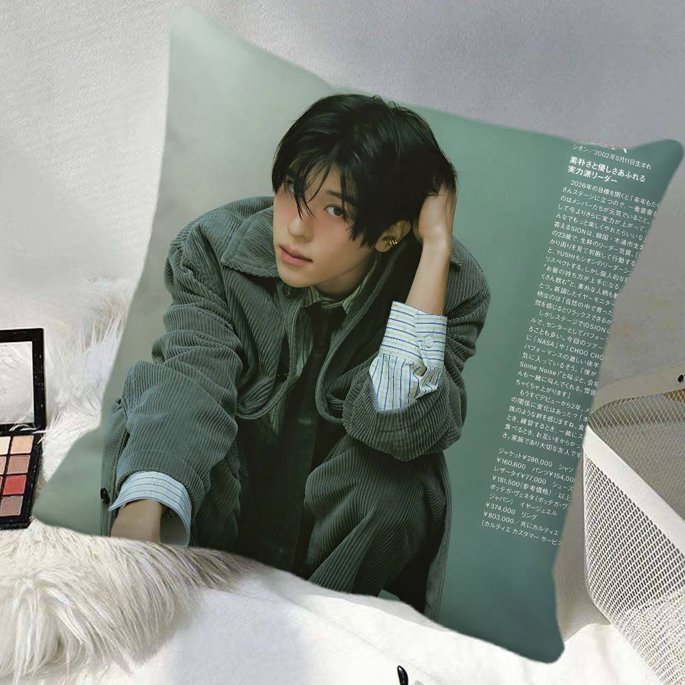Sion Pillow Case Square Pillow Bedroom Sofa Leisure Comfort Cushion Car Home Decoration