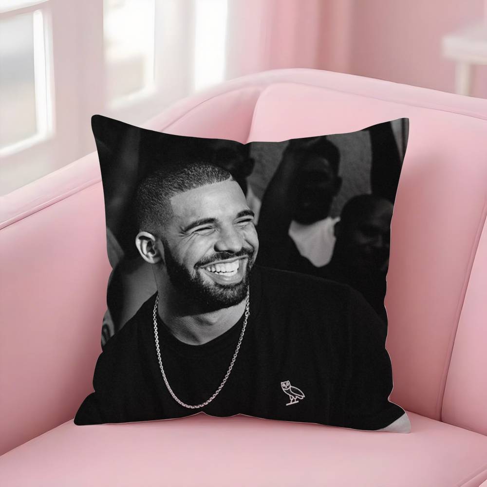 D-Drake For All The Dogs Pillow Case Sofa Short Plush Double-Sided Hd Printing Room Home Office Gift Cushion Cover
