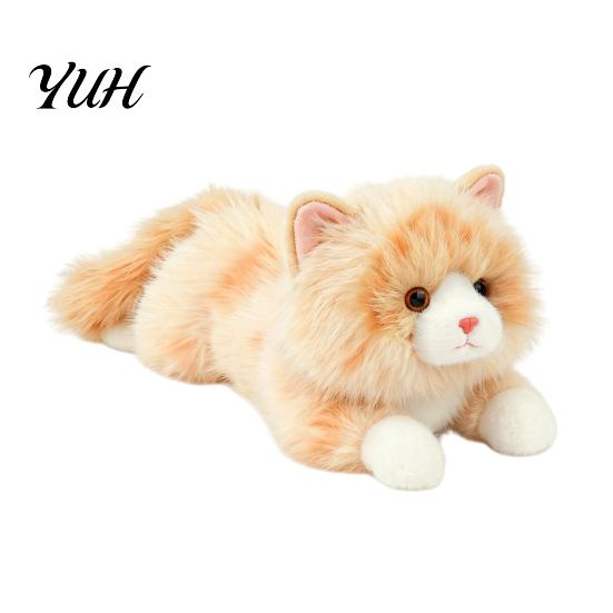 Simulation Kitten Doll Lifelike Ragdoll Cat Plush Toy, Realistic Stuffed Animal Pillow for Sleeping, Comfortable Bedside Companion 45cm Fluffy Pillow,