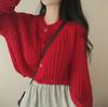 Autumn and Winter Cashmere Sweater Women's Self-Cultivation Half High Neck Cardigan Warm Knitted Sweater Women