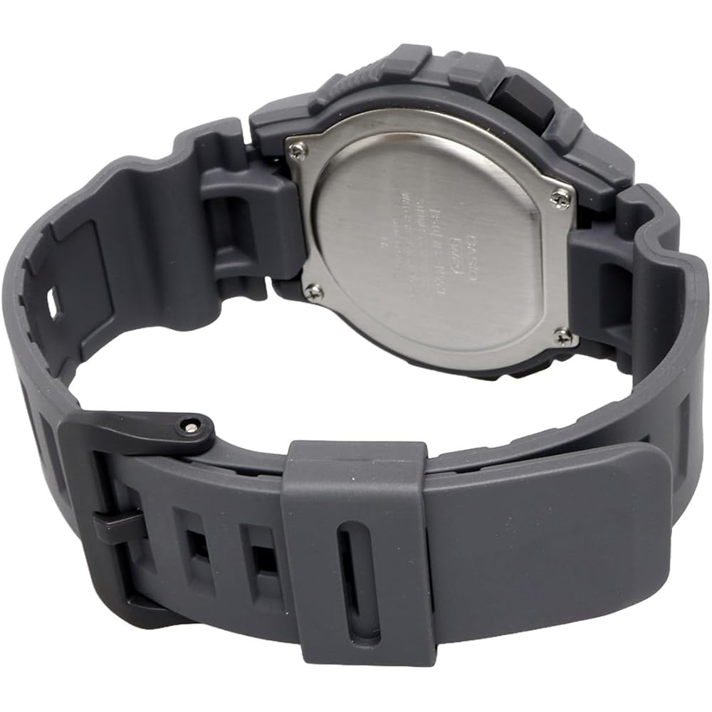 Casio Sports Gear Digital Men's Watch 60 Lap Memory Function Gray Black Reverse LCD