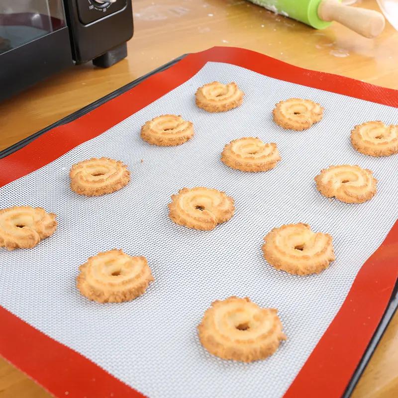 40*30cm Silicone Baking Mat Macaron Pizza Dough Maker Pad Sheet Non-stick Cake Dessert Cookie Baking Pad For Oven cozinha