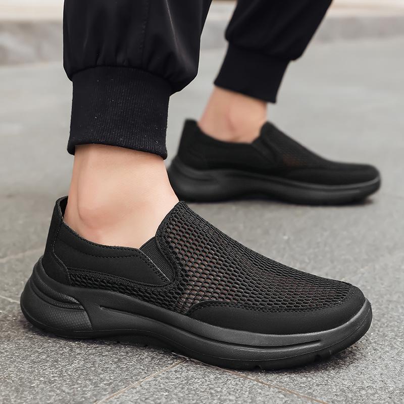 Spring and summer men's casual shoes men's shoes mesh breathable lightweight non-slip sports shoes outdoor walking