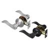 Contemporary Metal Lever Door Lock Set Reversible Installation Tune Privacy Function Suitable for Interior Exterior