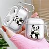 Case For Airpods Pro3 1 Pro2 Pro 2 3 4 Clear Earphone Cases Cover Cute Cartoon Panda