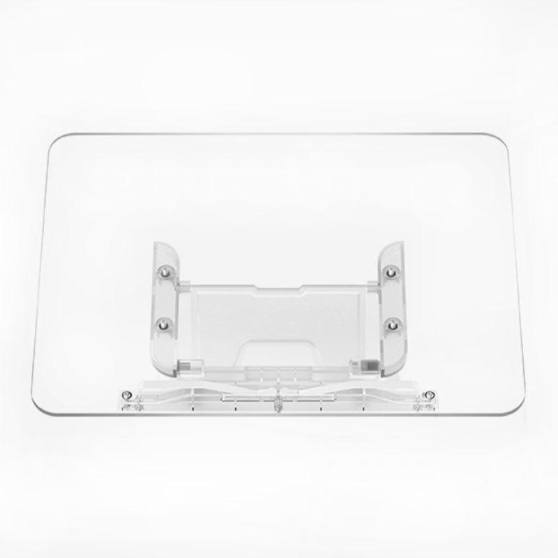 Acrylic Book Stand For Reading Hands Free Adjustable Book Holder To Prevent Neck Strain Foldable Desk Organizer For Study Office