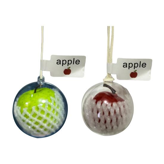 Pingente de Chaveiro de Natal Amuleto em Forma de Fruta Pingente para Espelho Retrovisor de Carro Descompressão