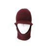 Fashion Woolen Yarn Knitted Winter Hat Warm Ring Scarf Windproof Scarf Cap Plush Thickening With Brim Ski Mask Caps Cycling
