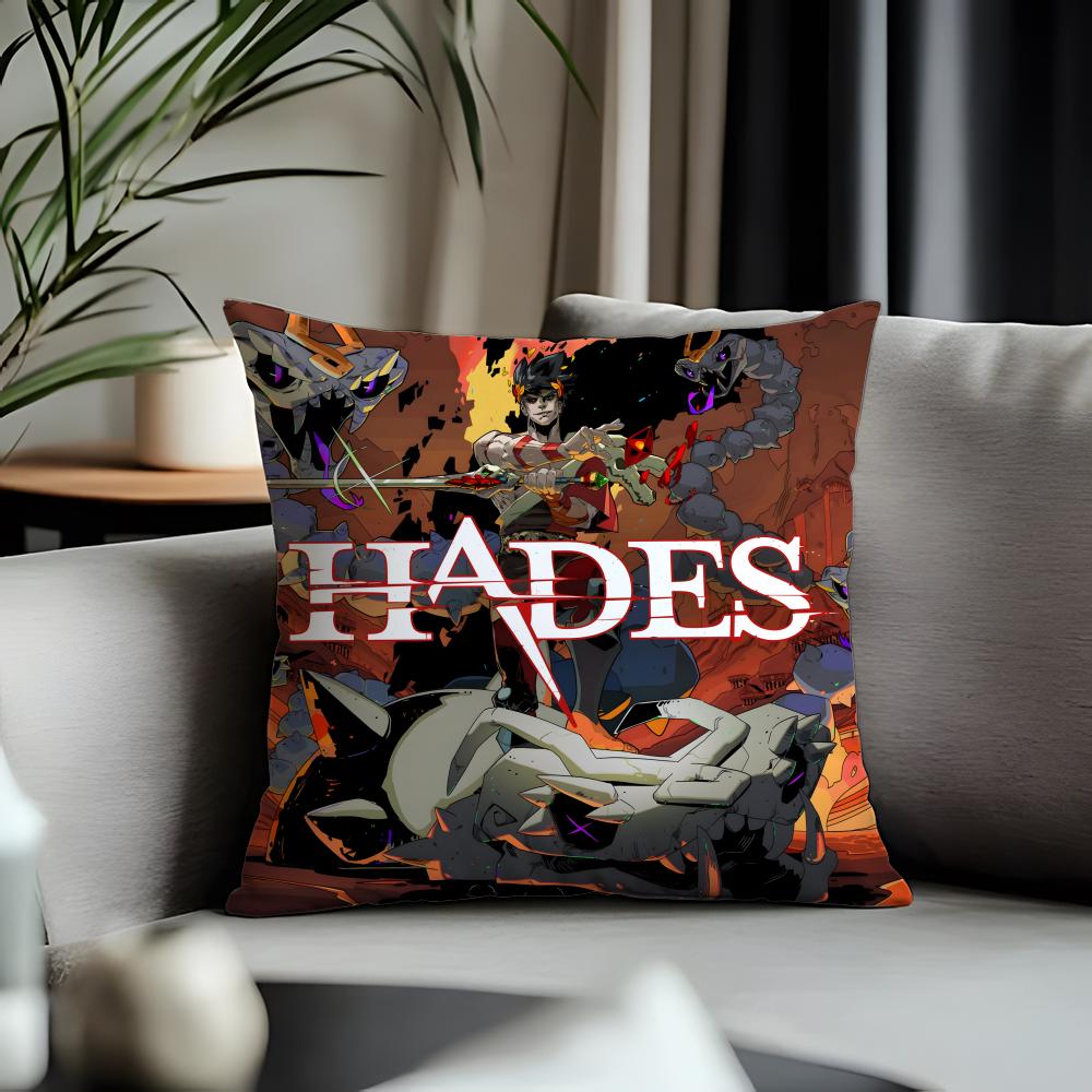 New HHadesead Cushion Cover Antidustmite Pillowcase Invisible Zipper Silky Short Plush Sofa Cushion Cover
