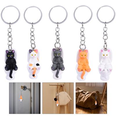 Multiple Creative Cartoon Key Chains Toilet Kitty Diy Handheld Keyrings Bags Car Keys Phone Keychain Decoration for Girl