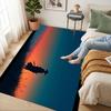 Cowboy Sunset Living Room Nonslip Area Rug Soft Carpet For Bedroom Game Playroom Sofa Office Home Decor Doormat Christmas Gift C929994
