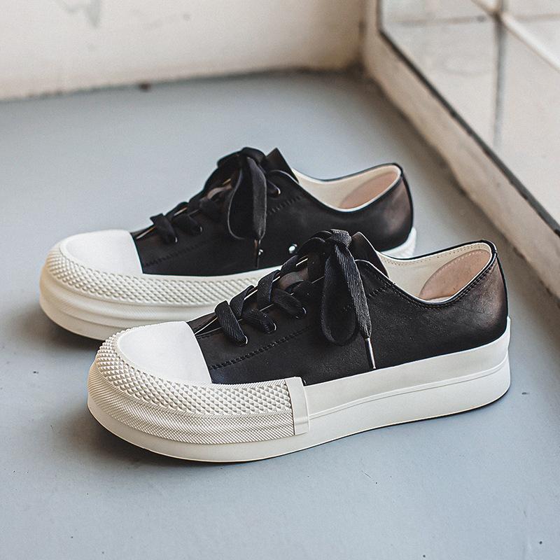 3172 high-end little white shoes men's spring new niche big head shoes thick sole heightening low-top casual board shoes