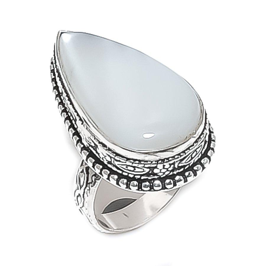 

Натуральный перламутр драгоценный камень 925 стерлинговое серебро ювелирное кольцо размер 8 U9I52