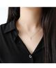 VIANRLA 925 Sterling Silver Statement Rhodium Plated Cross Pendant Box Chain Necklace