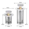 Stainless Steel Floor Drain Filter Washbasin Plug Anti Odor Pop-Up Bounce Core Basin Stopper Hair Catcher Shower Sink Strainer