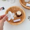 20/25cm Handwoven Wicker Baskets Breathable Round Rattan Woven Basket Moisture Resistant Kitchen Organizer Basket