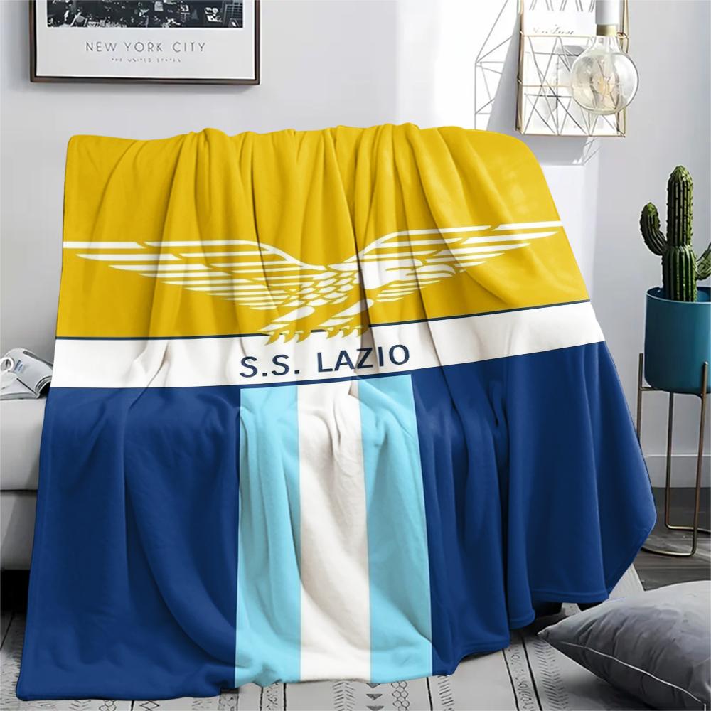 1PC Lazio Print Flannel Blanket, High Quality Comfortable for All Seasons, Home Decor, Warmth and Comfort, Perfect for Christmas Gifts