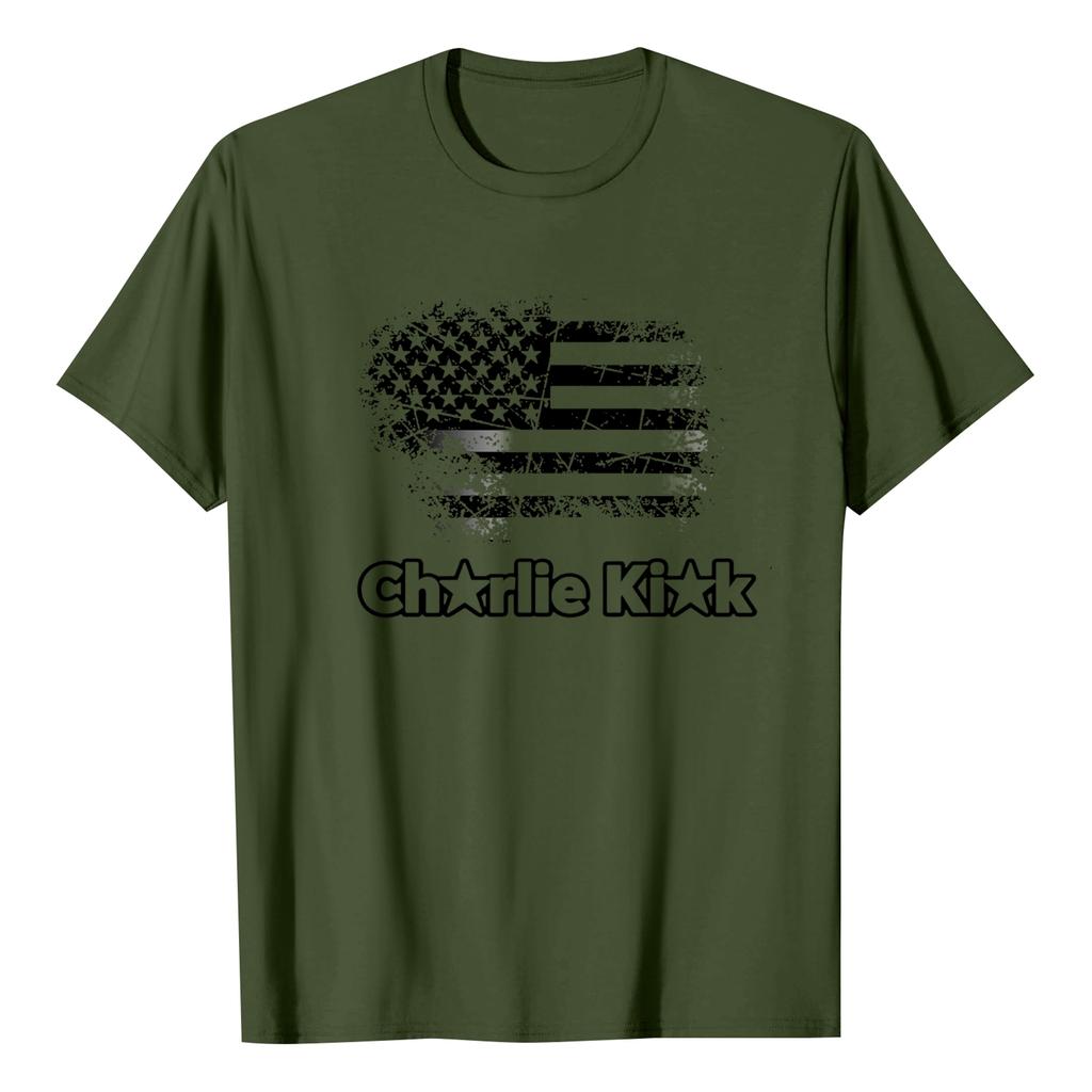 Men's Printed Short Sleeve T-Shirt Men's Loose Casual Short Sleeve Top