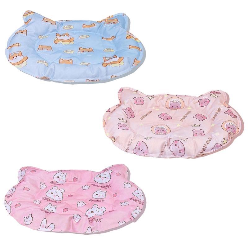 Cooling Mat for Cats Pet Summer Sleeping Pads No Need to Freeze or Refrigerate Easy to Clean for Indoors Outdoors Use
