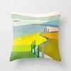 Pink Red Morandi Geometric Abstract Decorative Home Pillowcase Cushion Cover